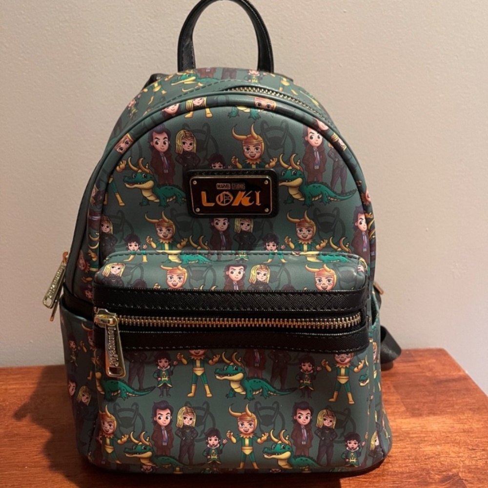 Loungefly Marvel Loki Variants Mini Backpack Exclusive Excellent Preowned Cond